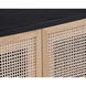 Avida 37.5 X 18.75 inch Gold / Black/Natural Sideboard, Small